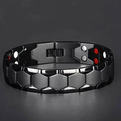 Men's Titanium Magnetic Bracelet 4-in-1 Energy - A-1 Thread Vault