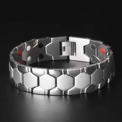 Men's Titanium Magnetic Bracelet 4-in-1 Energy - A-1 Thread Vault