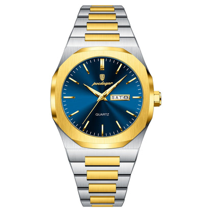 Men's Waterproof Luminous Quartz Watch - A-1 Thread Vault