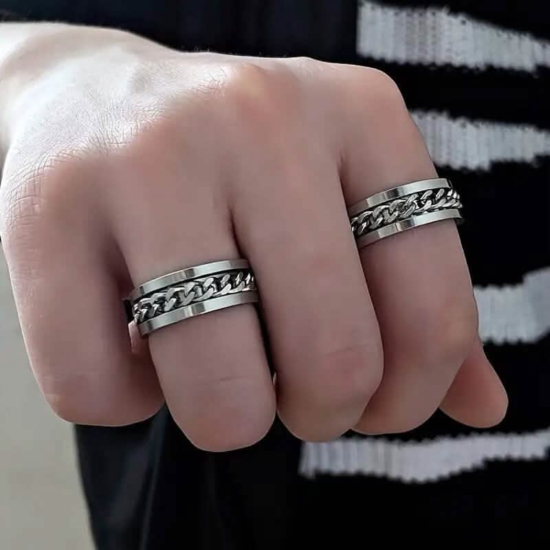 Men's 8mm Titanium Steel Ring - A-1 Thread Vault
