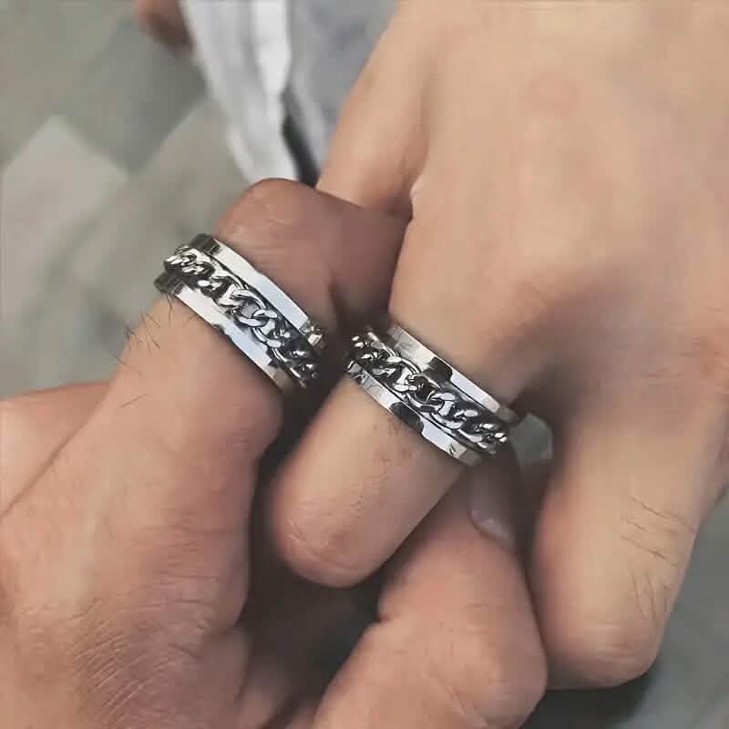 Men's 8mm Titanium Steel Ring - A-1 Thread Vault