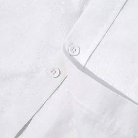 Mens Button Down Short Sleeve Linen Shirts - A-1 Thread Vault