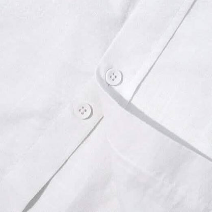 Mens Button Down Short Sleeve Linen Shirts - A-1 Thread Vault