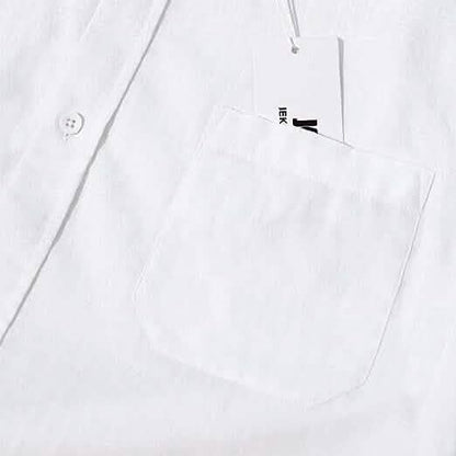 Mens Button Down Short Sleeve Linen Shirts - A-1 Thread Vault