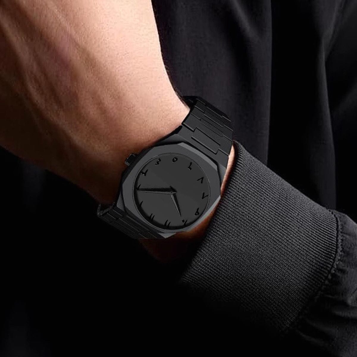 Mens Quartz Watch Necklace Bracelet Set - A-1 Thread Vault