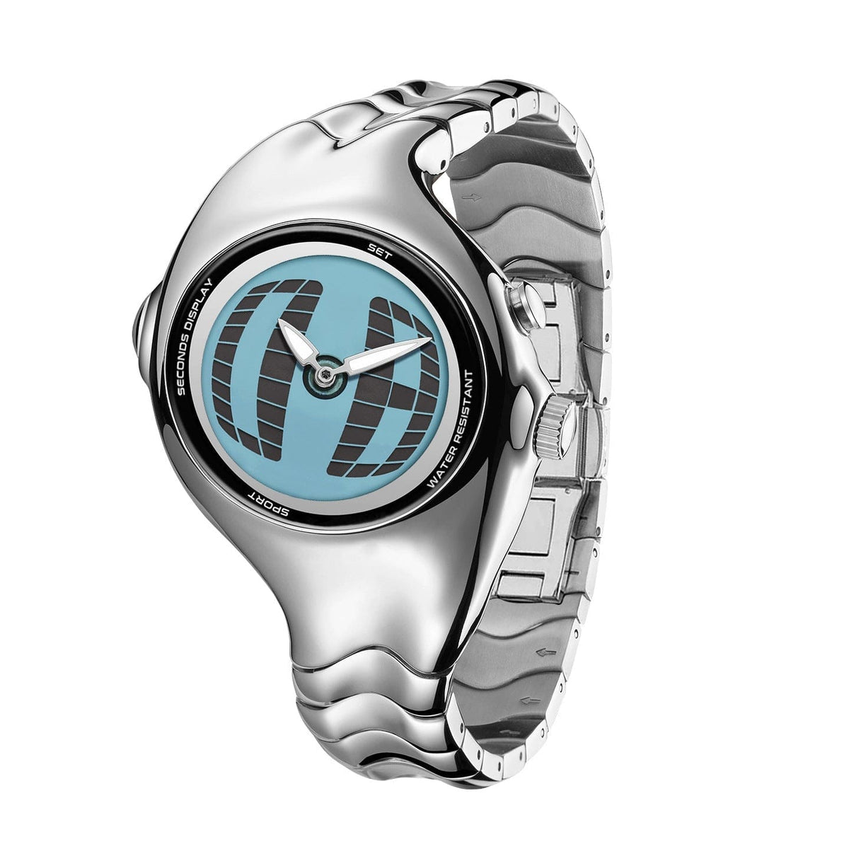 Mens Twisted Vintage Asymmetric Dual-Display Watch - A-1 Thread Vault