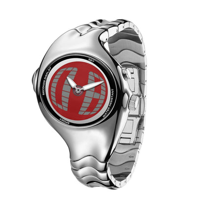 Mens Twisted Vintage Asymmetric Dual-Display Watch - A-1 Thread Vault