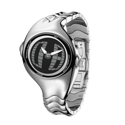 Mens Twisted Vintage Asymmetric Dual-Display Watch - A-1 Thread Vault