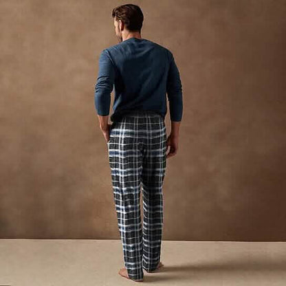 Men's Ultra Soft Flannel Plaid Pajama Lounge Pants - A-1 Thread Vault