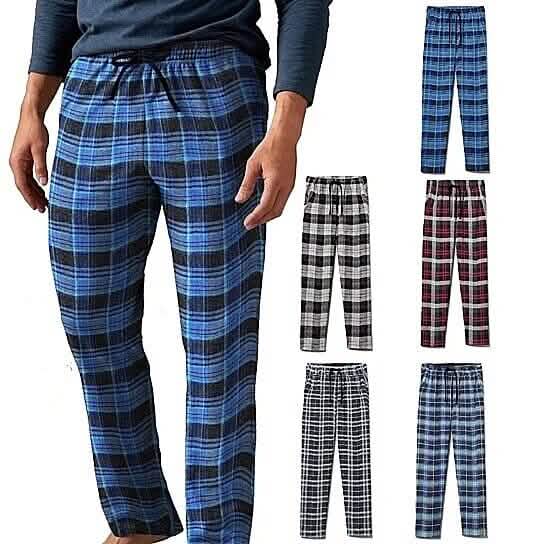 Men's Ultra Soft Flannel Plaid Pajama Lounge Pants - A-1 Thread Vault
