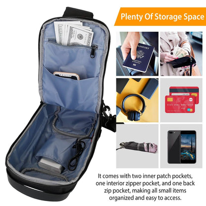 Men's Waterproof Anti-Theft Sling Backpack - A-1 Thread Vault