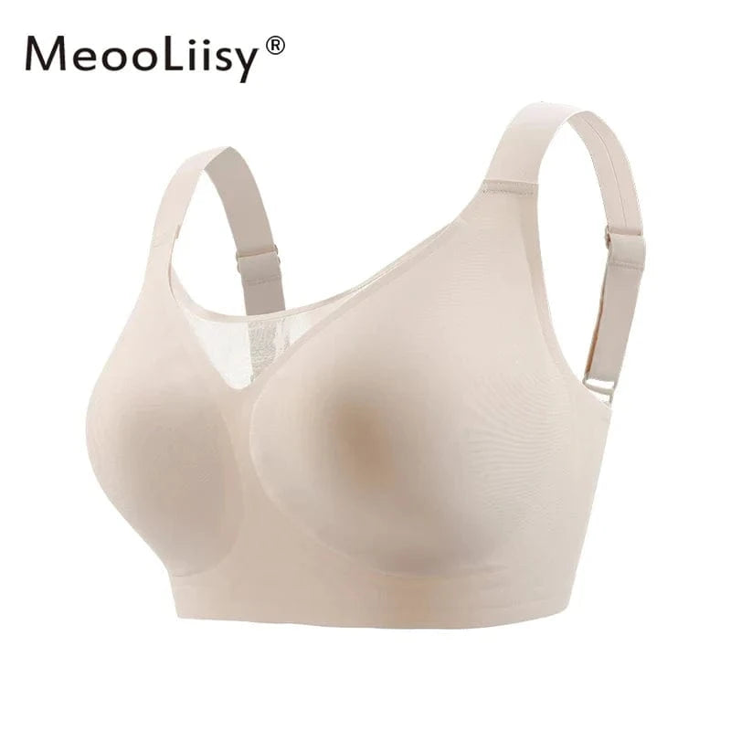 MeooLiisy C to F Cup Plus Size Tube Top Underwear Minimizer Seamless Active Bras Wireless Surper Comfortable Lingerie XXXXL - A-1 Thread Vault
