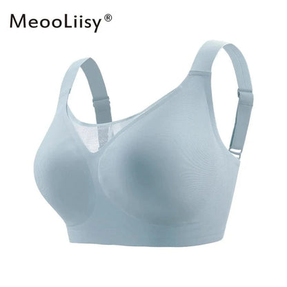 MeooLiisy C to F Cup Plus Size Tube Top Underwear Minimizer Seamless Active Bras Wireless Surper Comfortable Lingerie XXXXL - A-1 Thread Vault