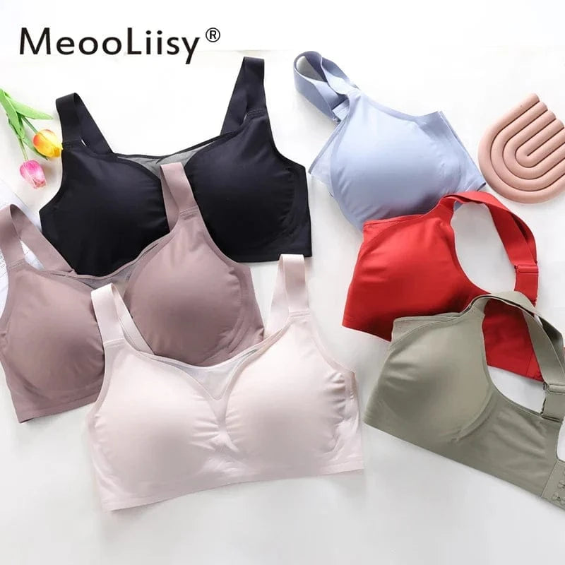 MeooLiisy C to F Cup Plus Size Tube Top Underwear Minimizer Seamless Active Bras Wireless Surper Comfortable Lingerie XXXXL - A-1 Thread Vault