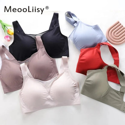 MeooLiisy C to F Cup Plus Size Tube Top Underwear Minimizer Seamless Active Bras Wireless Surper Comfortable Lingerie XXXXL - A-1 Thread Vault