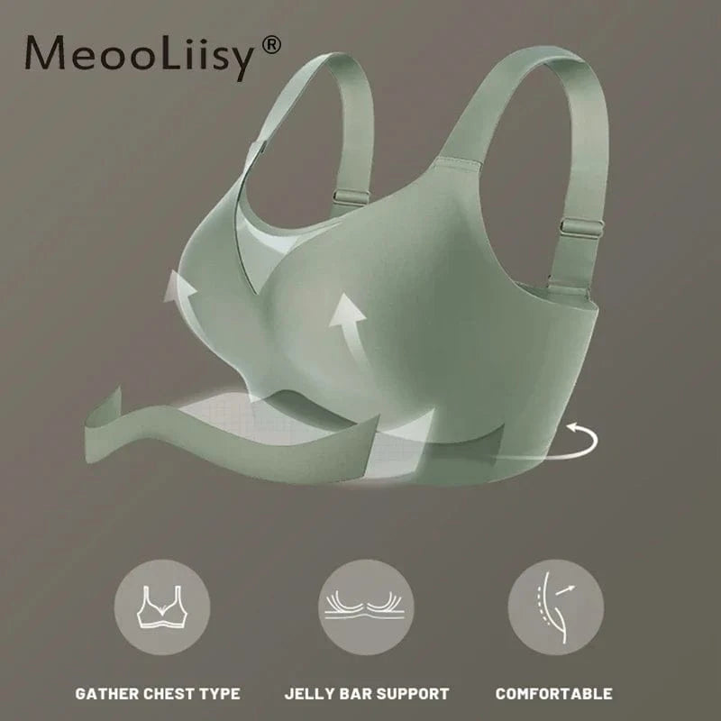 MeooLiisy C to F Cup Plus Size Tube Top Underwear Minimizer Seamless Active Bras Wireless Surper Comfortable Lingerie XXXXL - A-1 Thread Vault