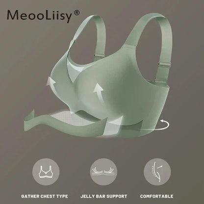 MeooLiisy C to F Cup Plus Size Tube Top Underwear Minimizer Seamless Active Bras Wireless Surper Comfortable Lingerie XXXXL - A-1 Thread Vault