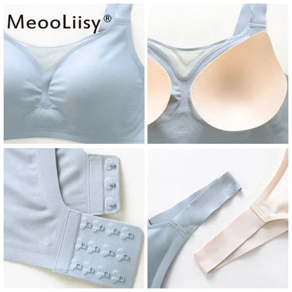 MeooLiisy C to F Cup Plus Size Tube Top Underwear Minimizer Seamless Active Bras Wireless Surper Comfortable Lingerie XXXXL - A-1 Thread Vault