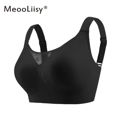 MeooLiisy C to F Cup Plus Size Tube Top Underwear Minimizer Seamless Active Bras Wireless Surper Comfortable Lingerie XXXXL - A-1 Thread Vault