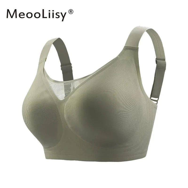 MeooLiisy C to F Cup Plus Size Tube Top Underwear Minimizer Seamless Active Bras Wireless Surper Comfortable Lingerie XXXXL - A-1 Thread Vault