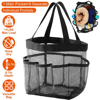 Mesh Shower Caddy Bag Organizer Storage Hanging Basket - A-1 Thread Vault