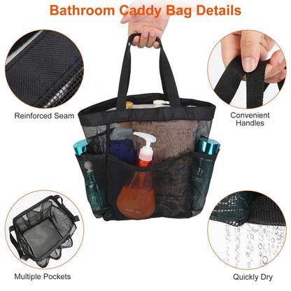 Mesh Shower Caddy Bag Organizer Storage Hanging Basket - A-1 Thread Vault