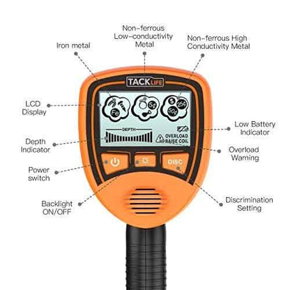Metal Detector Mainly for Kids with Large Back-lit LCD Display MMD03 - A-1 Thread Vault