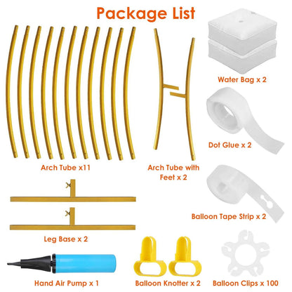 Metal Round Arch Reusable Backdrop Stand with Balloon Tools - A-1 Thread Vault
