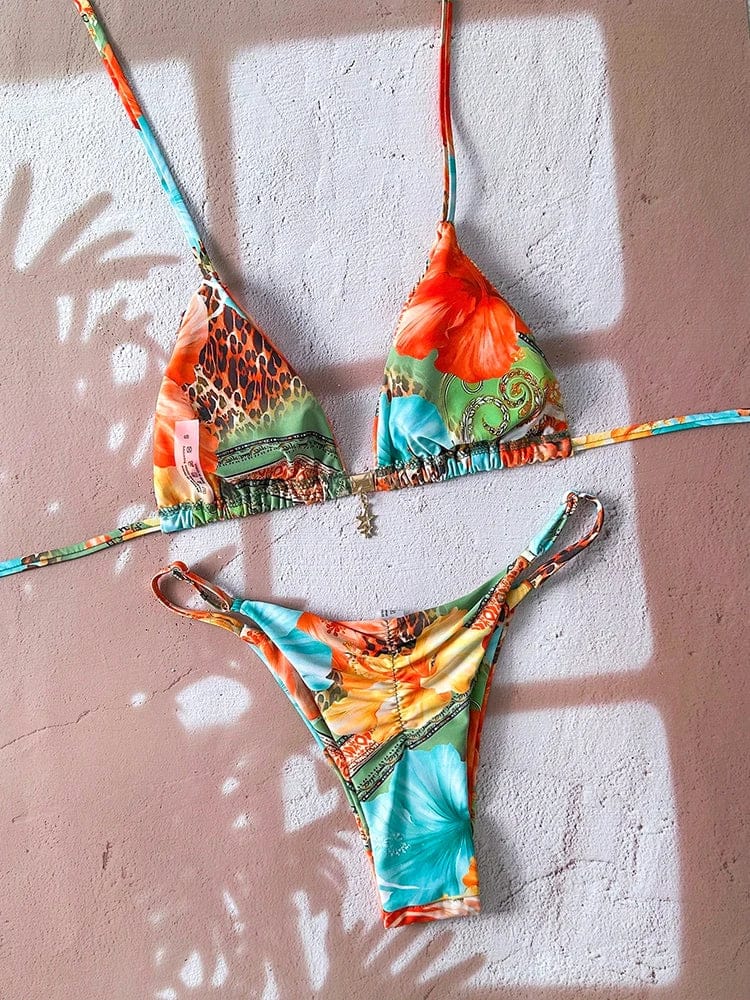 Micro Bikini Women Swimsuit Two-Piece Bathing Suit Woman Swimwear 2026 Sexy Leopard Push Up Thong Bikinis Sets Beachwear Summer - A-1 Thread Vault