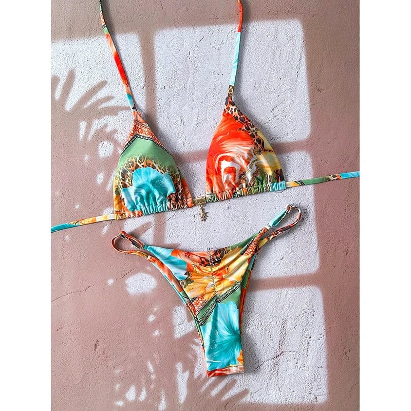 Micro Bikini Women Swimsuit Two-Piece Bathing Suit Woman Swimwear 2026 Sexy Leopard Push Up Thong Bikinis Sets Beachwear Summer - A-1 Thread Vault