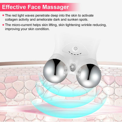 Micro-Current Face Massager Rechargeable Roller with 5 Gears - A-1 Thread Vault