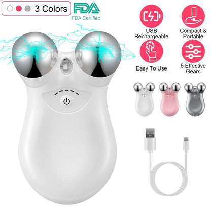 Micro-Current Face Massager Rechargeable Roller with 5 Gears - A-1 Thread Vault