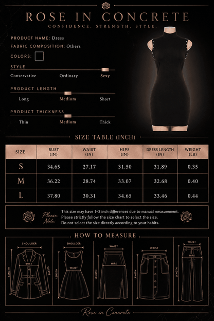 Midnight Muse Black Studded Mini Dress - A-1 Thread Vault