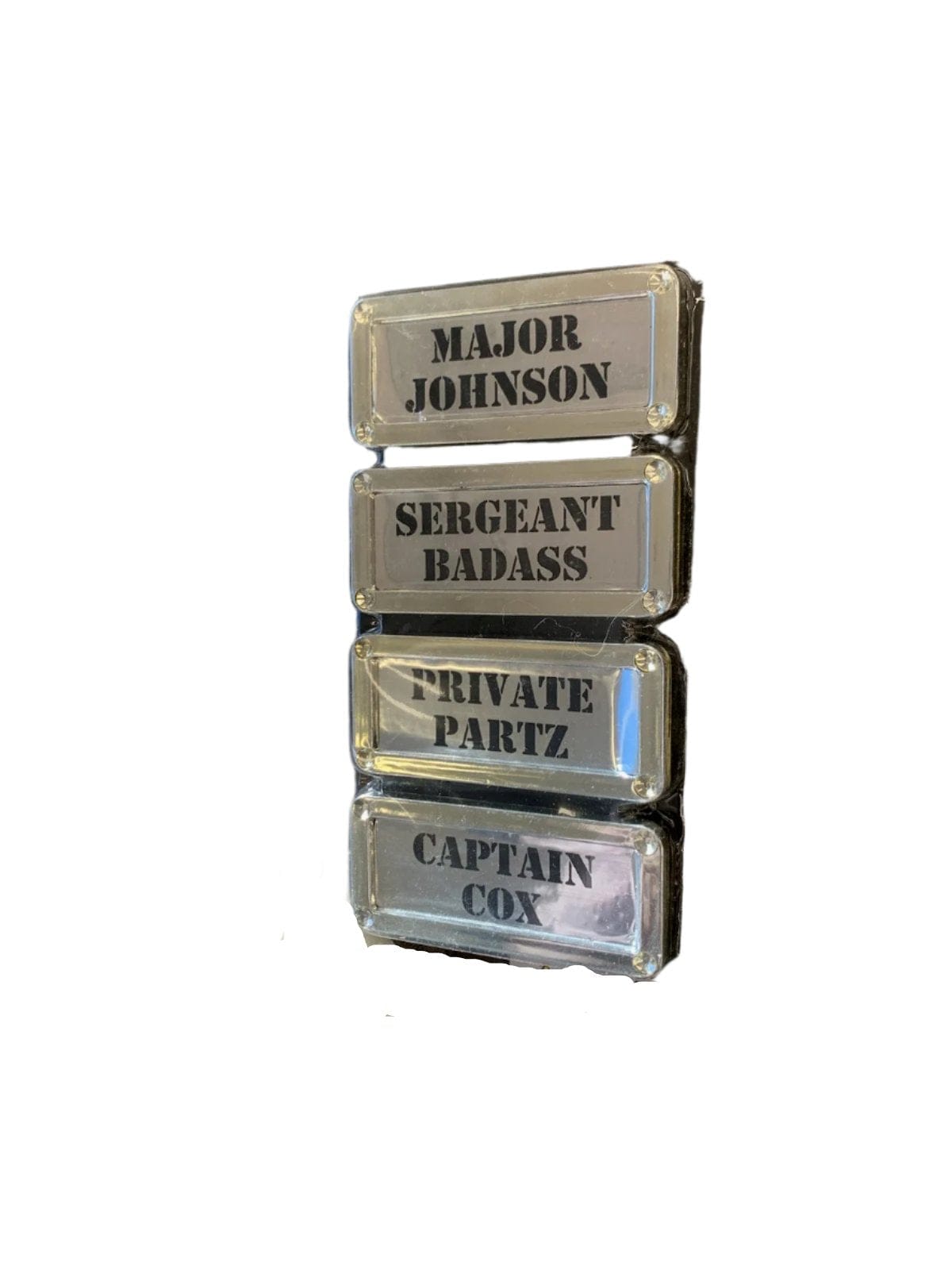 Military Rank Name Badges - A-1 Thread Vault
