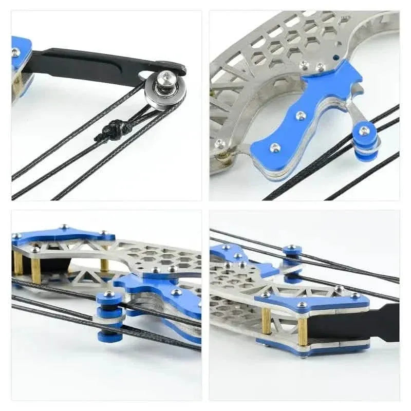Mini Archery Bow Set – Right/Left Hand, Metal Compound Bow, Shooting Practice - A-1 Thread Vault