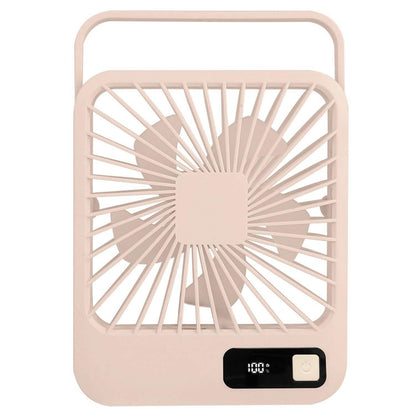 Mini Desktop Cooling Fan Rechargeable Battery Powered with LCD Display - A-1 Thread Vault