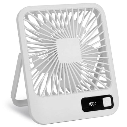 Mini Desktop Cooling Fan Rechargeable Battery Powered with LCD Display - A-1 Thread Vault
