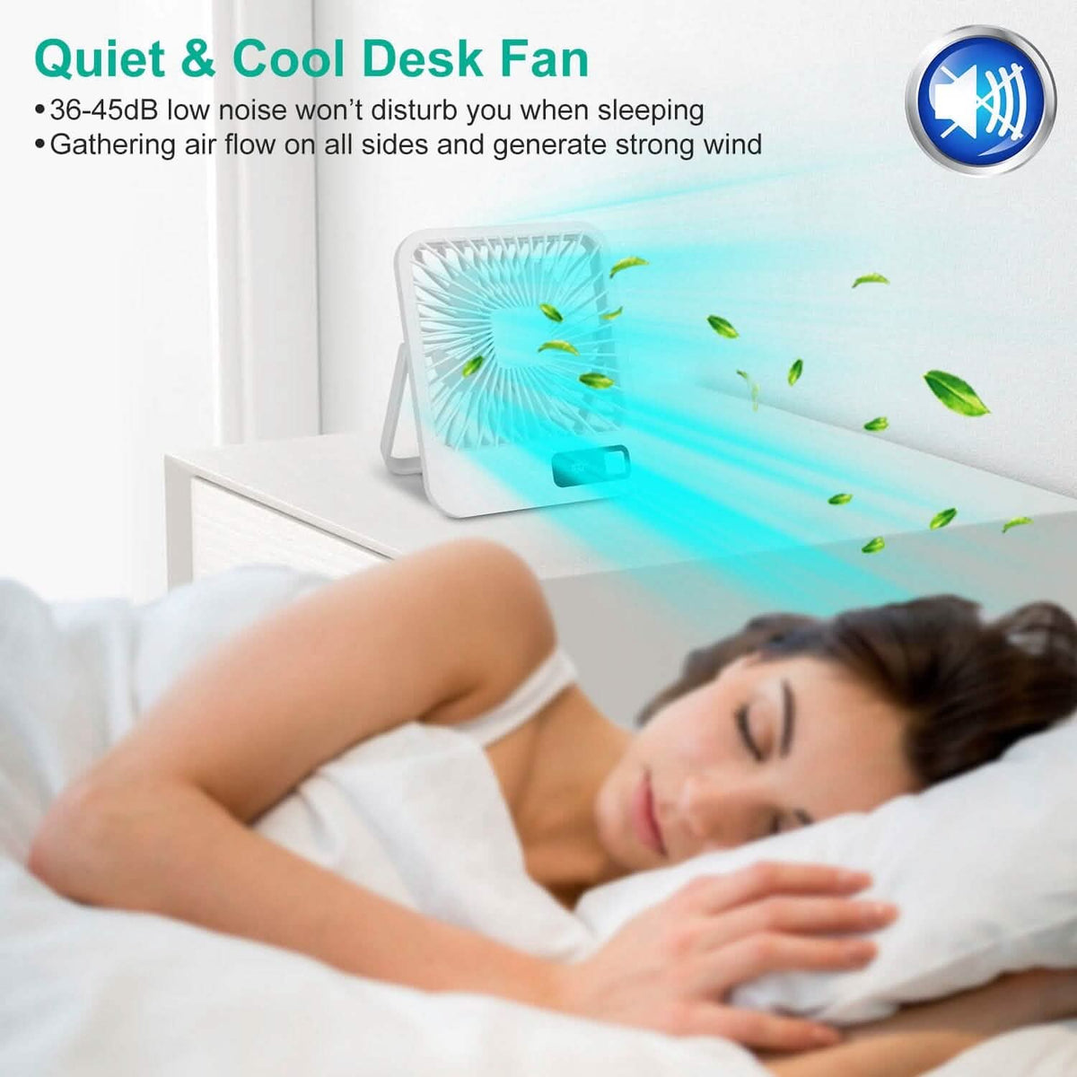 Mini Desktop Cooling Fan Rechargeable Battery Powered with LCD Display - A-1 Thread Vault