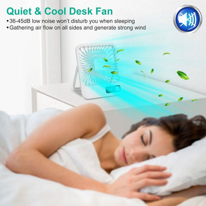 Mini Desktop Cooling Fan Rechargeable Battery Powered with LCD Display - A-1 Thread Vault