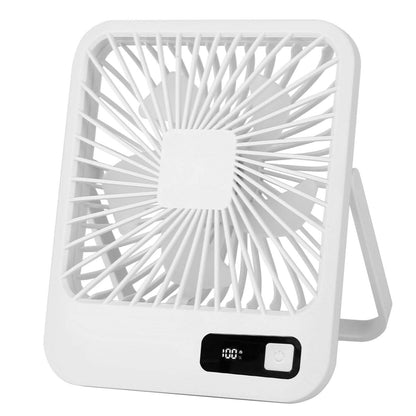 Mini Desktop Cooling Fan Rechargeable Battery Powered with LCD Display - A-1 Thread Vault
