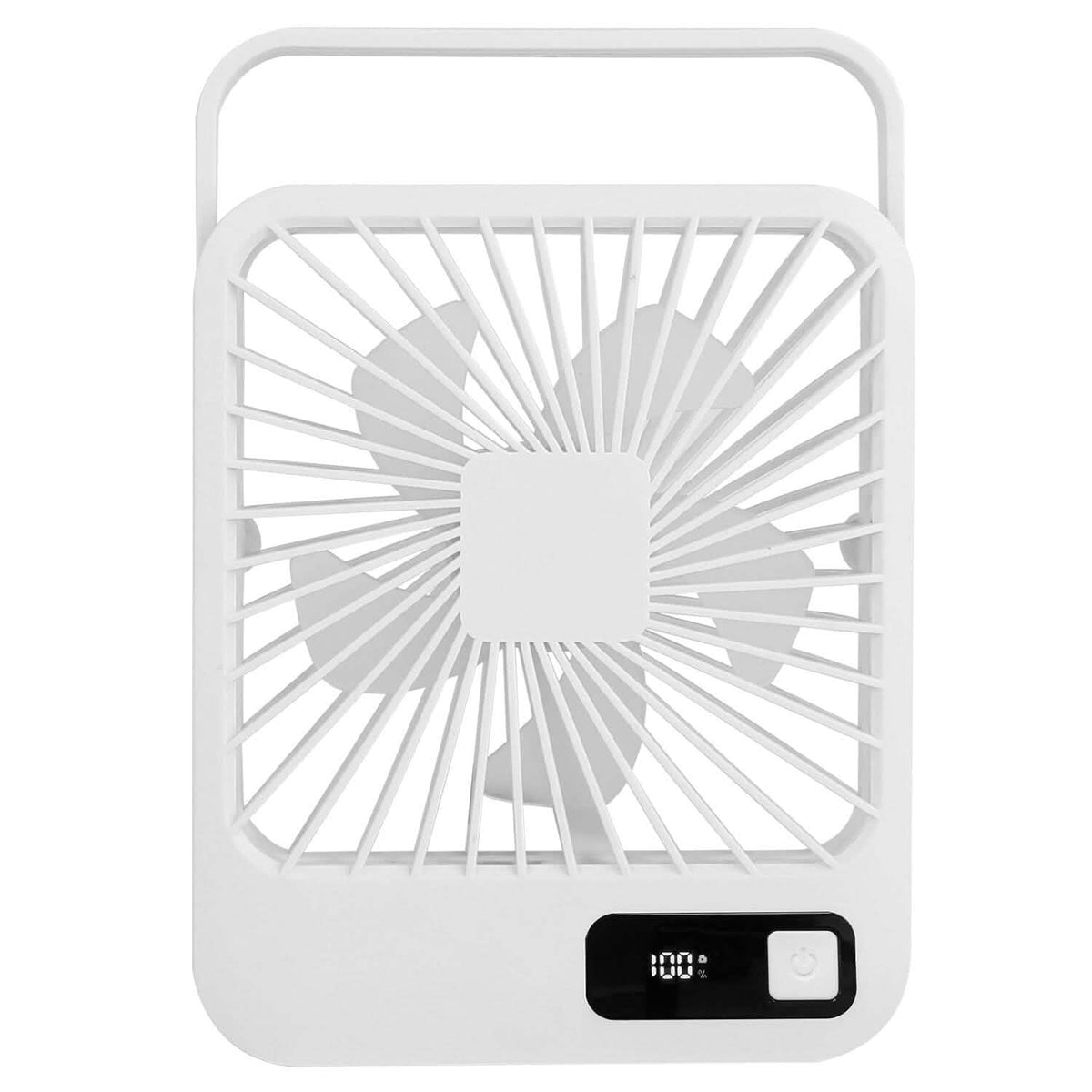 Mini Desktop Cooling Fan Rechargeable Battery Powered with LCD Display - A-1 Thread Vault