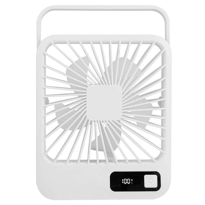 Mini Desktop Cooling Fan Rechargeable Battery Powered with LCD Display - A-1 Thread Vault