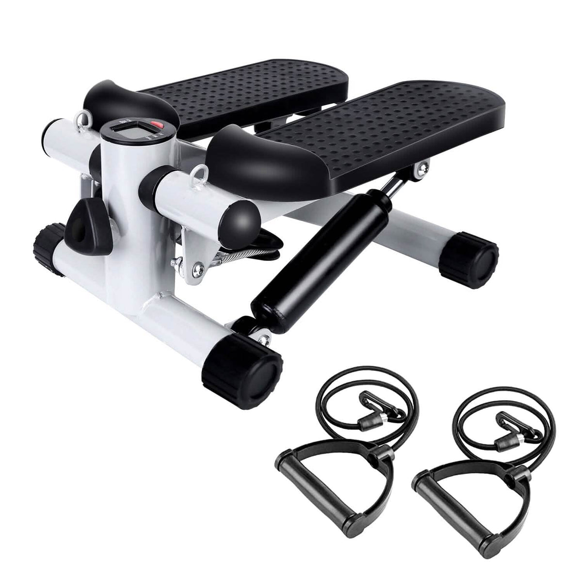 Mini Fitness Stepper with 2 Resistance Bands LCD Monitor - A-1 Thread Vault