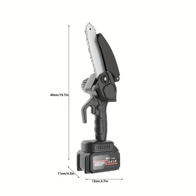 Mini Handheld Chain Saw - Band Saw with Premium Splash Protection, Safety Lock - A-1 Thread Vault