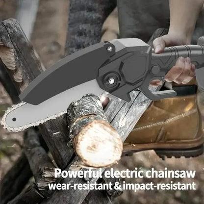 Mini Handheld Chain Saw - Band Saw with Premium Splash Protection, Safety Lock - A-1 Thread Vault