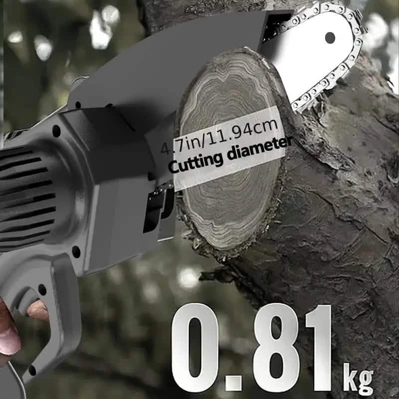 Mini Handheld Chain Saw - Band Saw with Premium Splash Protection, Safety Lock - A-1 Thread Vault