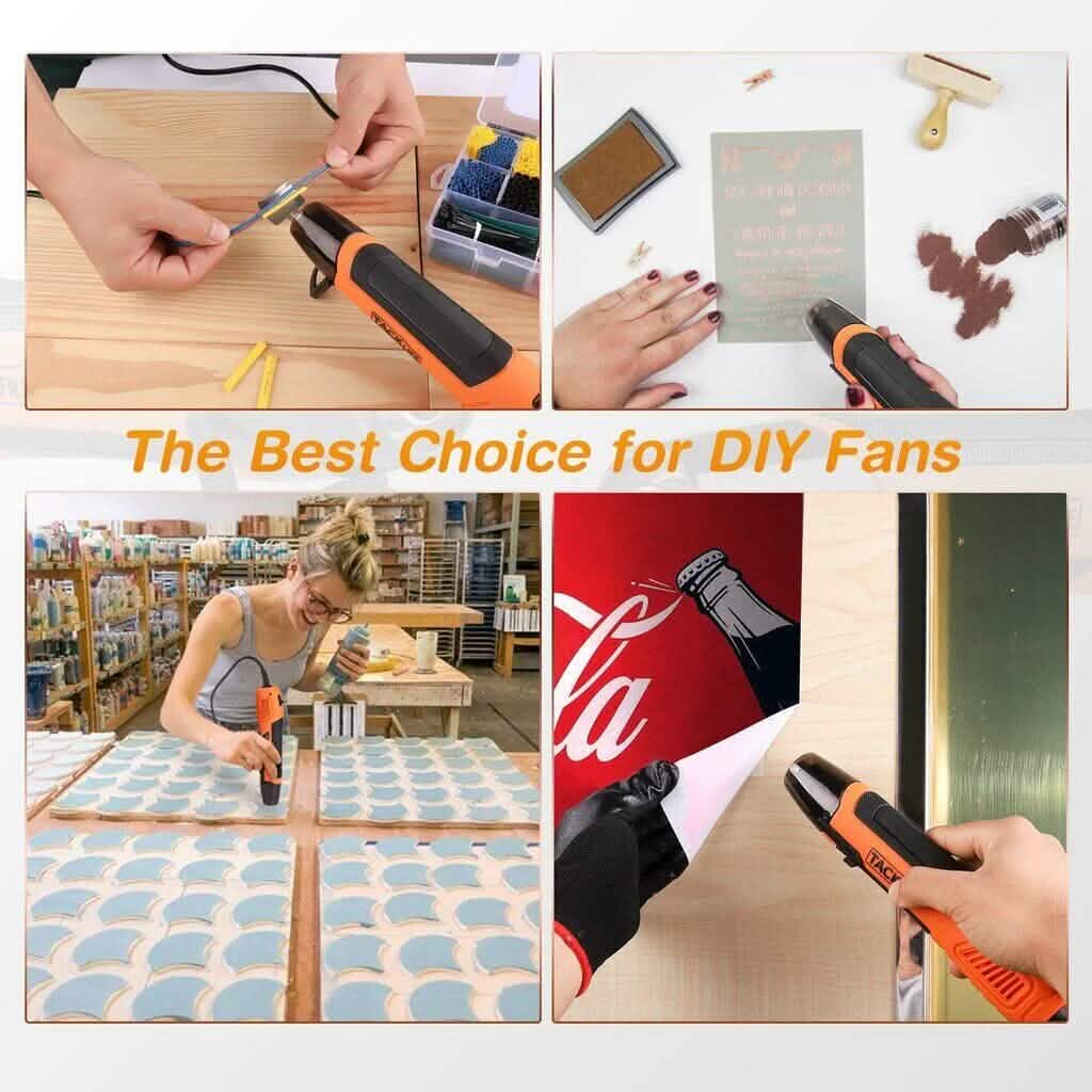 Mini Heat Gun 350W/662°F Hot Air Gun with 6.56Ft Long Cable - A-1 Thread Vault