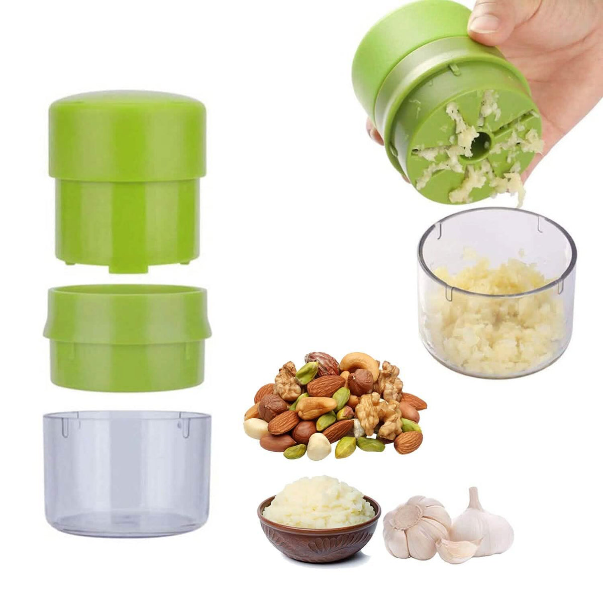 Mini Manual Food Chopper Dicer, Presser Mincer Kitchen Tool - A-1 Thread Vault