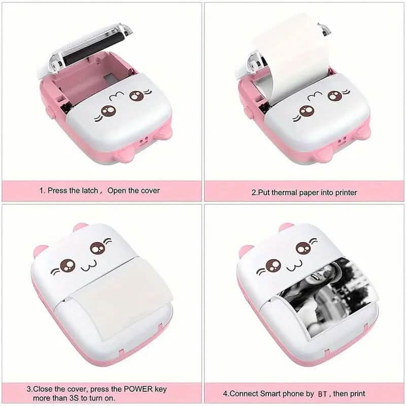 Mini Pocket Wireless BT Thermal Inkless Printer for Smartphones - A-1 Thread Vault
