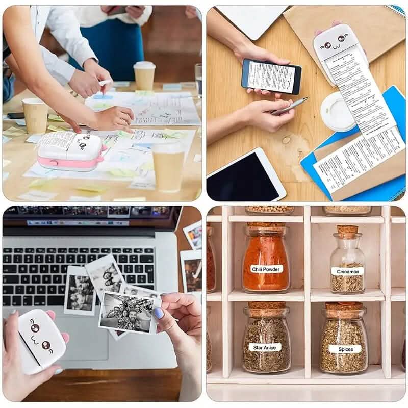 Mini Pocket Wireless BT Thermal Inkless Printer for Smartphones - A-1 Thread Vault